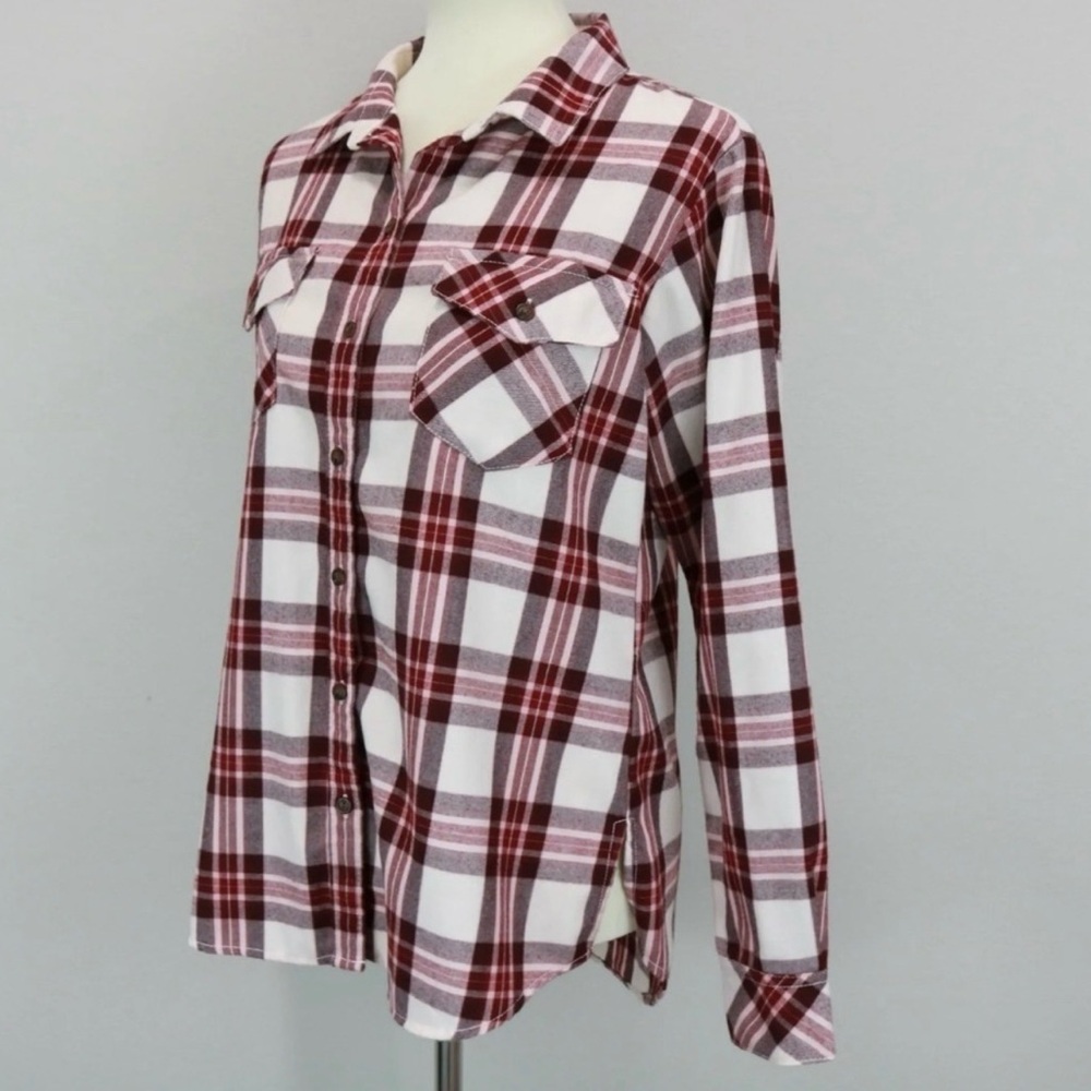 Anthropology Sanctuary Boyfriend For Life Renegade Plaid Long Sleeve Shi… - Picture 13 of 13